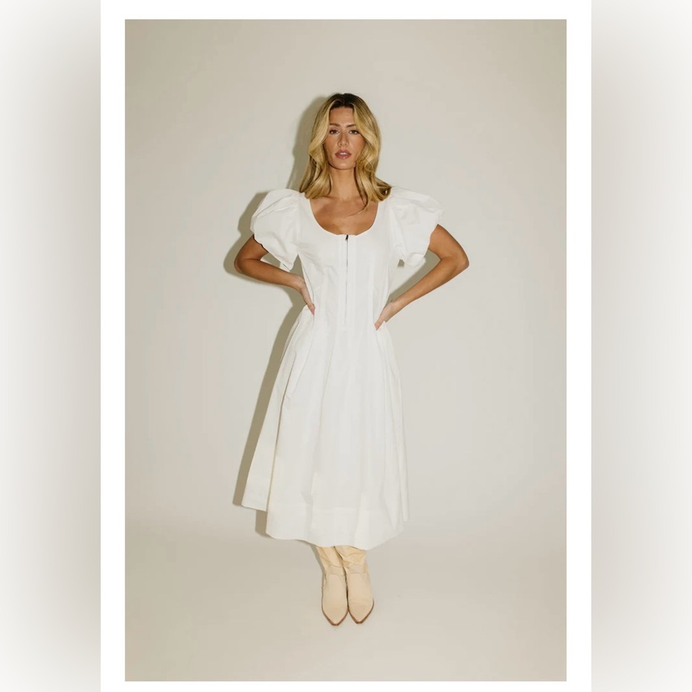 ZOCO ZIPPER MIDI DRESS